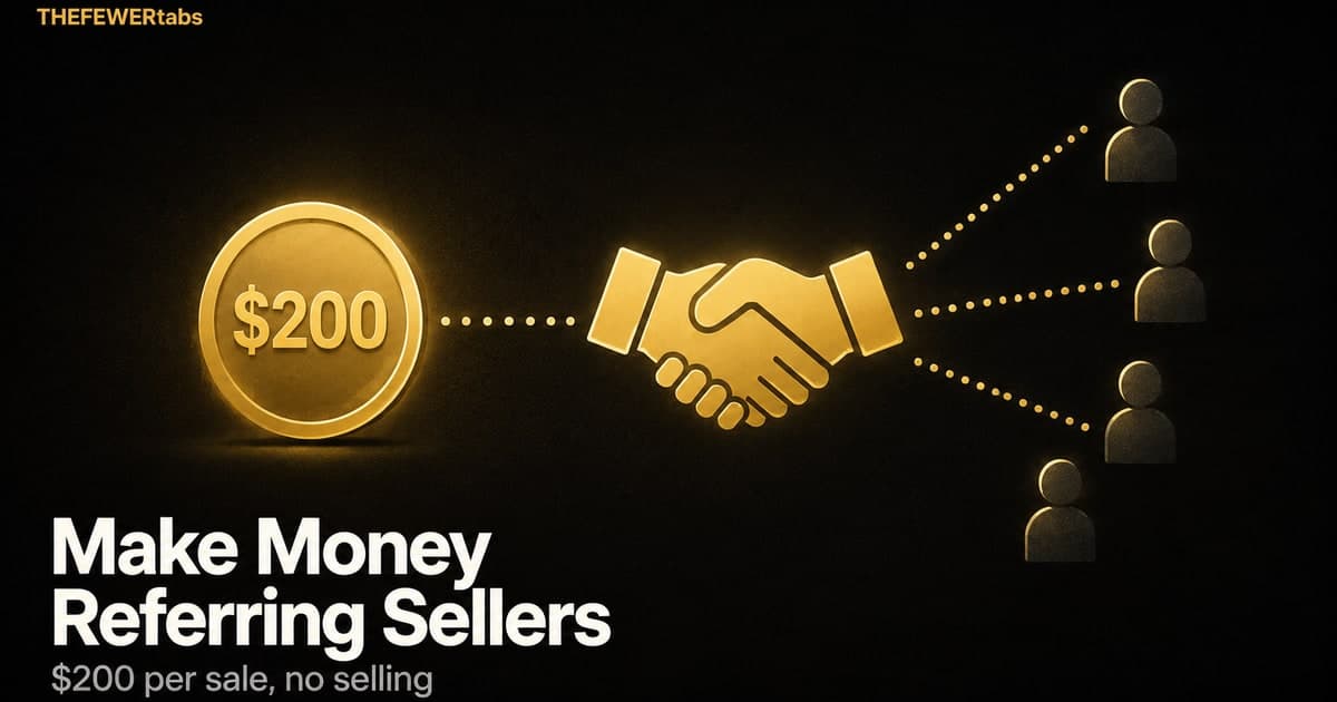 How to Make Money Referring Ecommerce Sellers (Without Selling Anything)